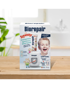 BIOREPAIR - Squeezy Dosatore + 2 Dentifrici Kids